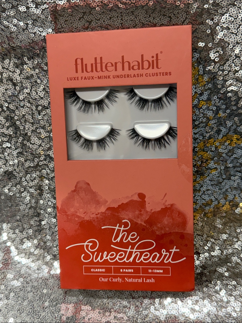 flutterhabit The Sweetheart Faux-Mink Underlash Clusters -NWT